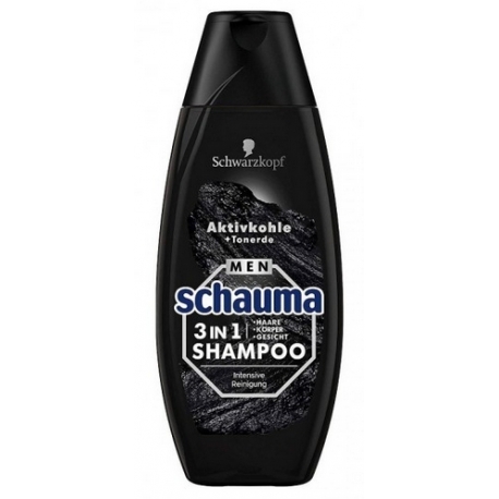 SCHAUMA Men šampón 3in1 - Aktivekohle 350ml
