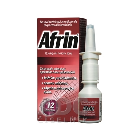 Afrin 0,5 mg/ml nosový sprej 1x15 ml