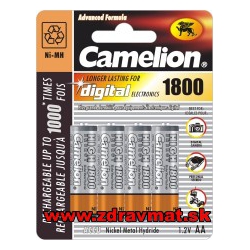 Camelion batérie nabíjateľné NI-MH 1800mA AA 4ks