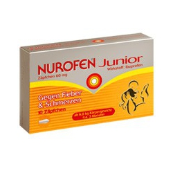 NUROFEN pre deti čapíky 60 mg sup 10x60 mg