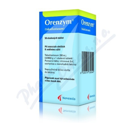 Orenzym tbl obd 50x36,60 mg (liek.skl.hnedá)