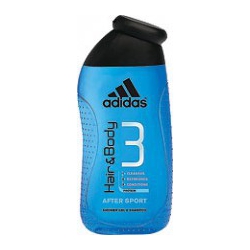 Adidas Hair & Body 3 After Sport - sprchový gél na telo a vlasy 250 ml