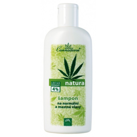 Cannaderm Natura šampón na normálne a mastné vlasy