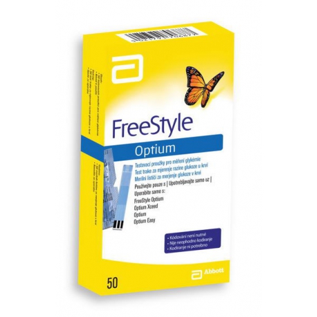 FreeStyle Optium testovacie prúžky 50ks
