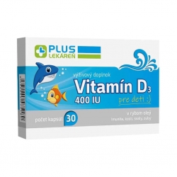 Vitamín D3 400 IU pre deti, 30 cps