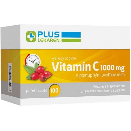 Plus lekáreň Vitamín C 1 000 mg, 100 tbl