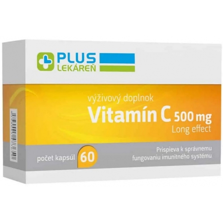 Plus lekáreň Vitamín C 500 mg, 60 cps