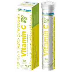 Vitamín C 500 mg, príchuť limetka a grep, 20 šumivých tabliet