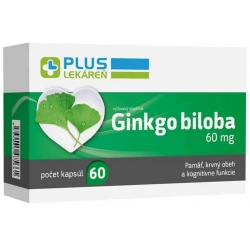 Plus lekáreň Ginkgo biloba 60 mg, 60 cps