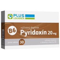 Plus lekáreň Pyridoxín 20 mg, 30 tbl