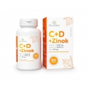 PLATAN Vitamín C + D + Zinok tbl s postupným uvoľňovaním 1x90 ks