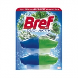 BREF Duo aktiv Tekutý WC blok - Pine 2x50ml