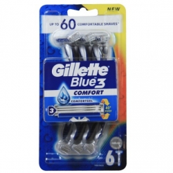 GILLETTE Blue 3 Comfort - Jednorázové holítko 6ks