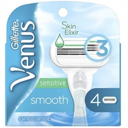 GILLETTE Venus Smooth Sensitive náhradné hlavice na holítka pre ženy 4ks
