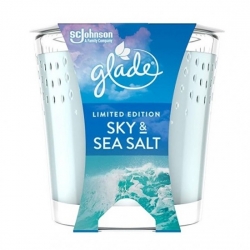 GLADE Vonná sviečka Sky & Sea Salt 129g
