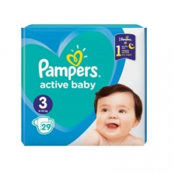 PAMPERS active baby 3 (6-10kg) 29pcs