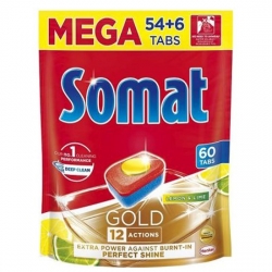 SOMAT GOLD Tablety do umývačky riadu - Lemon & Lime 60ks