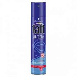 TAFT Lak na vlasy Ultra Strong Arginin (4 tmavo modrý) 250ml