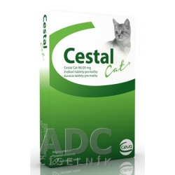 CESTAL CAT 80 mg/20 mg žuvacie tablety pre mačky 1x8 ks